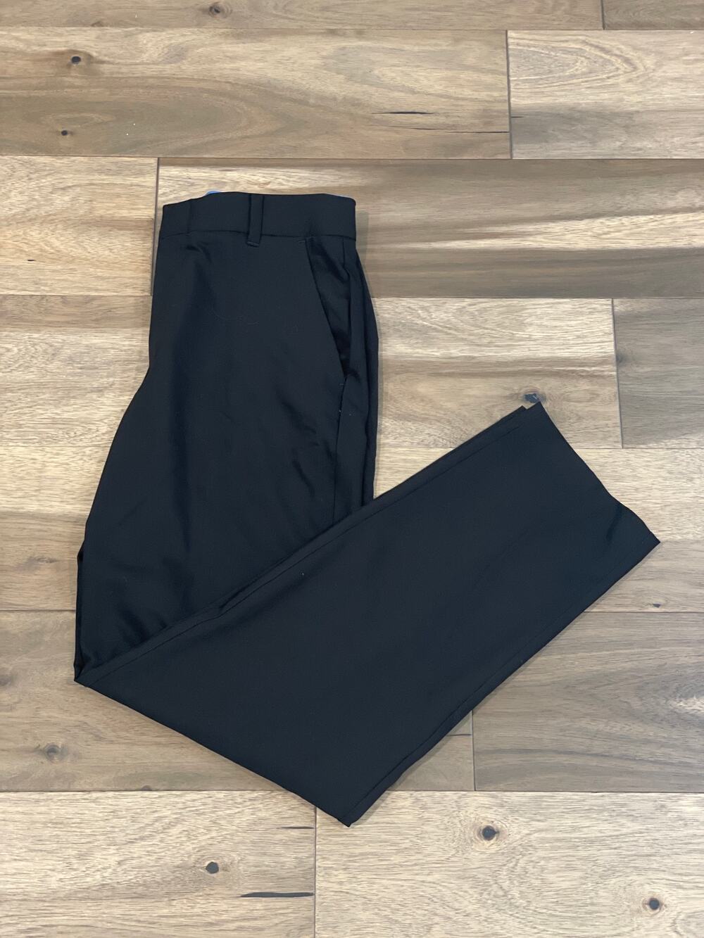 Izod Flat Front Stretch Black Chino Pants NWT Size 18 Teen Boys
